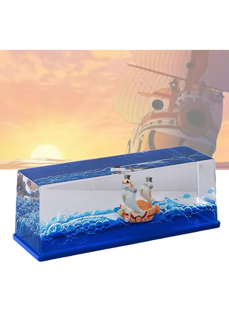 Unsinkable Boat in a Box, Cruise Ship Toy, Fluid Drift Bottle, Model Decoration, Home Decoration Toys Gift (D) - Image 1